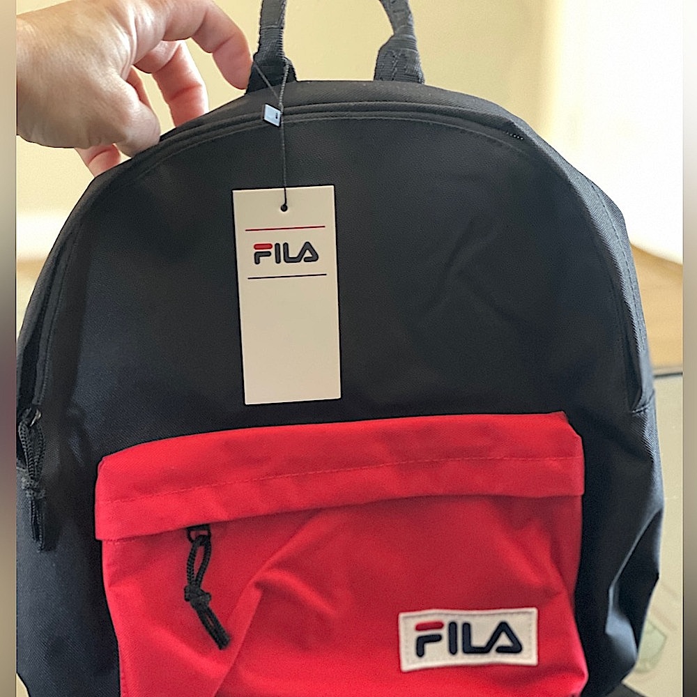 Mini Backpack — FILA, Black and Red - Picture 6 of 12